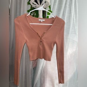 XS long sleeve crop top
